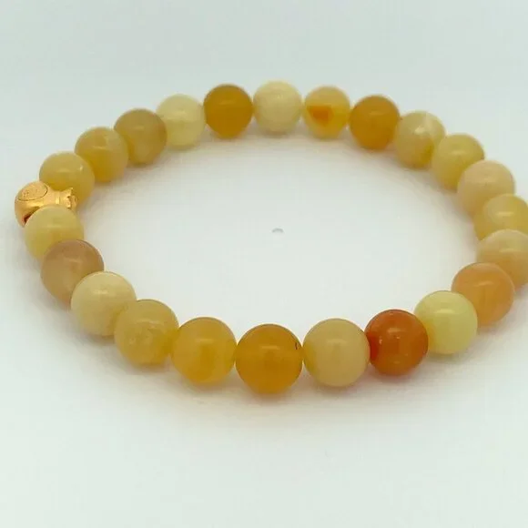 24K Gold Money Bag Lucky Charm Bracelet Gemstones Natural Yellow Opal Multicolor - Picture 8 of 8